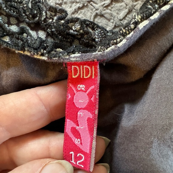 Bundle 3 for $10 DIDI gray patchwork beaded wrap top. - Picture 7 of 15